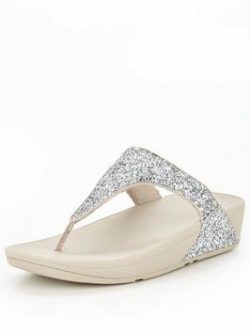 Fitflop Glitterball&Trade; Toe Post Sandal - Silver